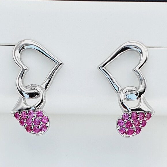 "925 sterling silver luxury CZ earrings for women/girls, Best for gift, RJUS2240 - Picture 10 of 10
